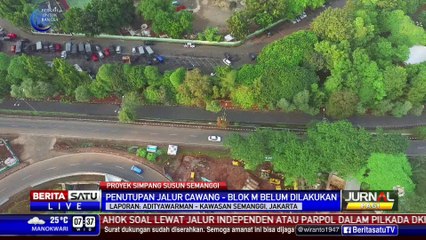 Proyek Semanggi, Jalur Cepat Arah Blok M Akan Ditutup