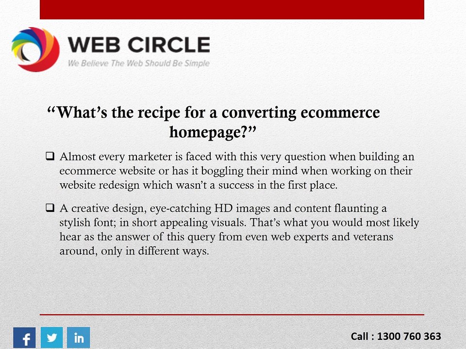 Setting a Perfect Chemistry between Your Ecommerce Homepage and Conversion