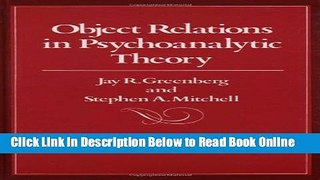 Read Object Relations in Psychoanalytic Theory  Ebook Free