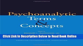 Read Psychoanalytic Terms and Concepts  Ebook Free