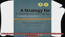 book online   A Strategy for Assessing and Managing Occupational Exposures Third Edition