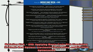 different   Modeling Risk  DVD Applying Monte Carlo Risk Simulation Strategic Real Options