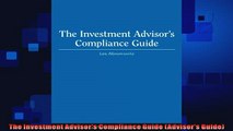 different   The Investment Advisors Compliance Guide Advisors Guide