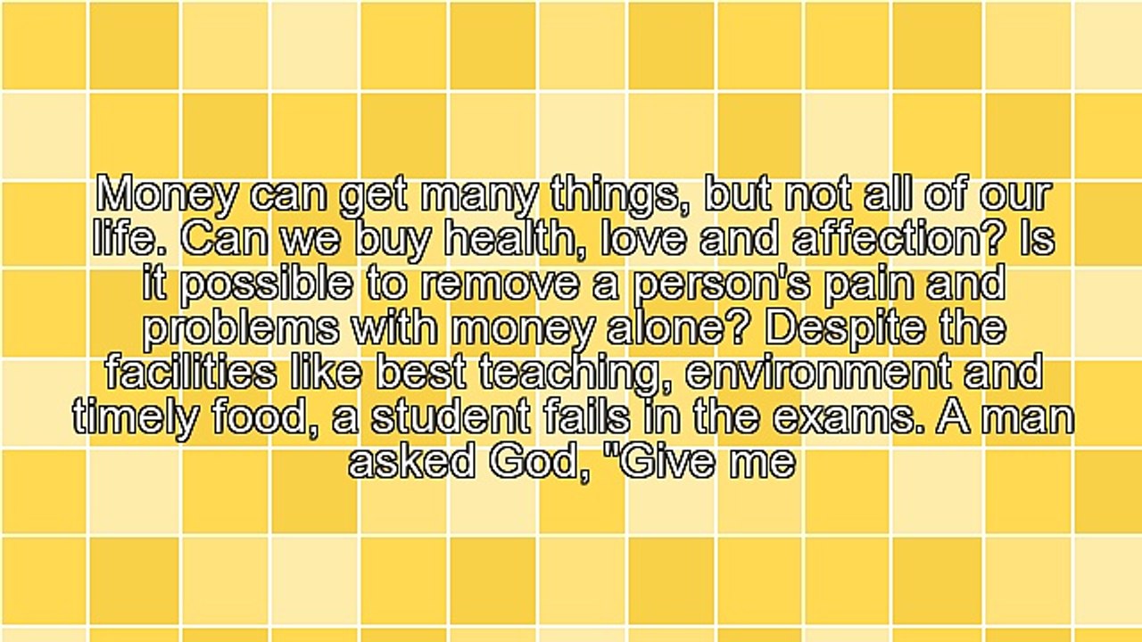 Money in Our Life