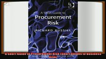 different   A Short Guide to Procurement Risk Short Guides to Business Risk