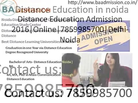 BA Admission 2016-17, Distance Learning BA in Noida, Distance education BA in Noida