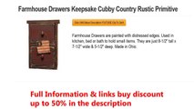 Farmhouse Drawers Keepsake Cubby Country Rustic Primitive