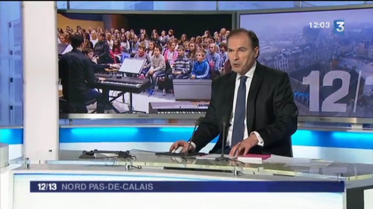 FRANCE 3 - Collège Salengro : La chorale se prépare avant la rencontre avec I MUVRINI