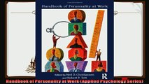 behold  Handbook of Personality at Work Applied Psychology Series