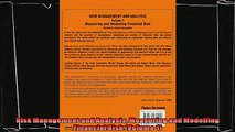 behold  Risk Management and Analysis Measuring and Modelling Financial Risk Volume 1