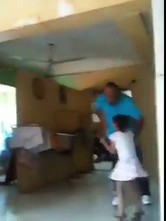 Teacher doing something wrong with small students