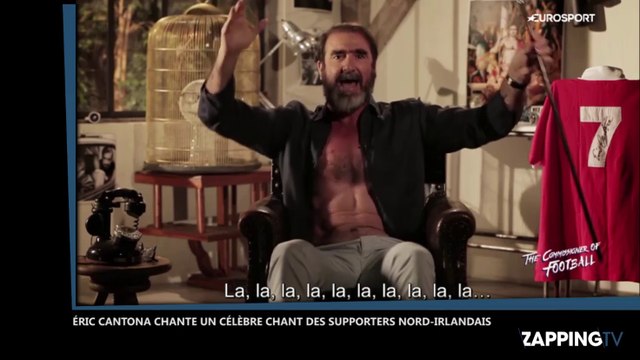 Euro 2016 : Éric Cantona déchaîné sur le chant des supporters nord-irlandais Will Grigg's on fire (Vidéo)