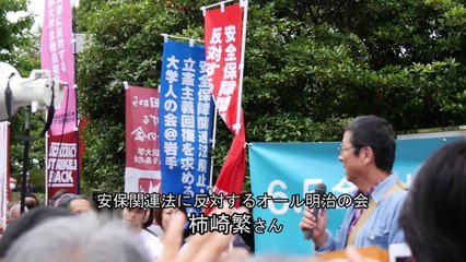 6/5 柿崎繁さん（明治大学商学部教授）スピーチ（明日を決めるのは私たち － 政治を変えよう！6.5全国総がかり大行動） H