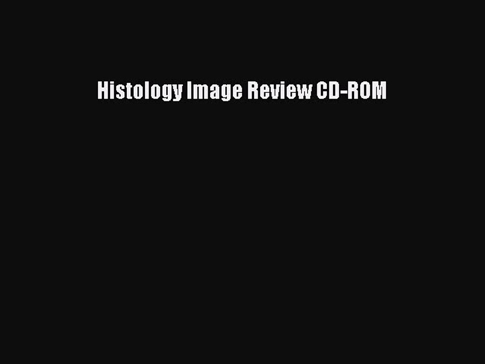 Read Histology Image Review CD-ROM Ebook Free