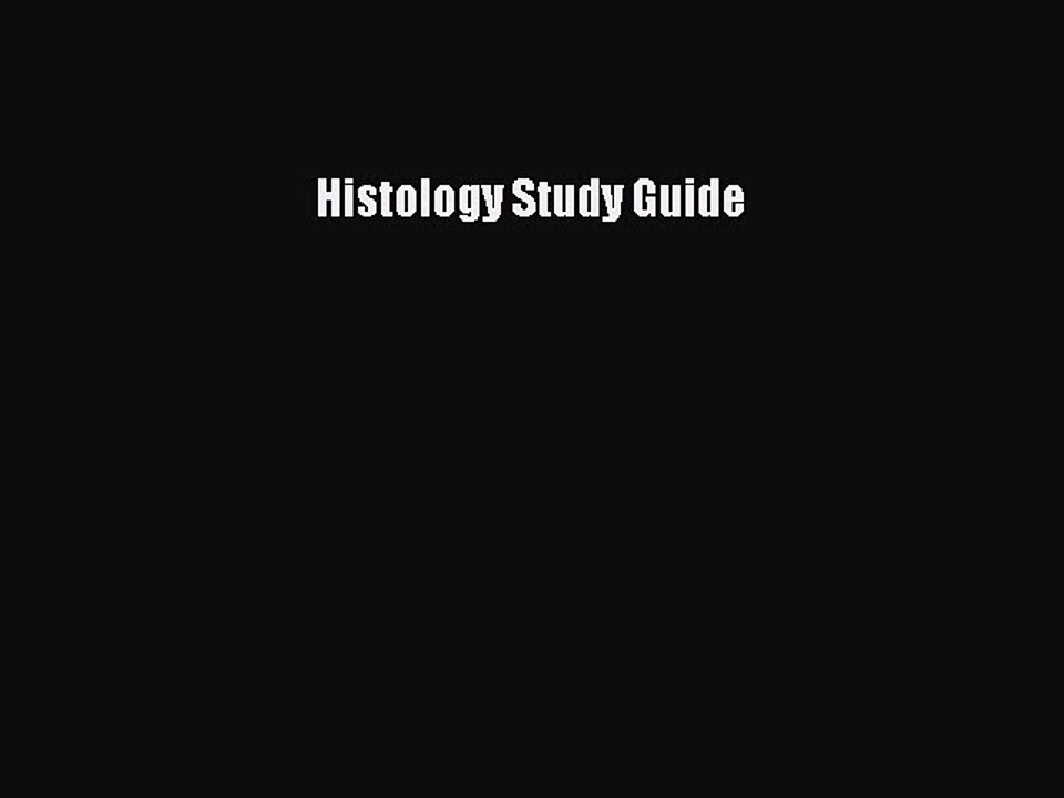 Read Histology Study Guide Ebook Free