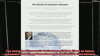 there is  The Secrets of Economic Indicators Hidden Clues to Future Economic Trends and Investment