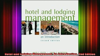 DOWNLOAD FREE Ebooks  Hotel and Lodging Management An Introduction 2nd Edition Full Ebook Online Free