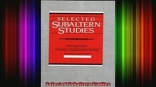 READ book  Selected Subaltern Studies Full Free