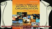 different   The Law and Policy of the World Trade Organization Text Cases and Materials