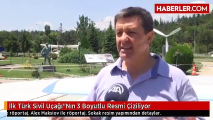 İlk Türk Sivil Uçağı"Nın 3 Boyutlu Resmi Çiziliyor