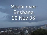 Storm over Brisbane 20-11-08 with sheet lightning