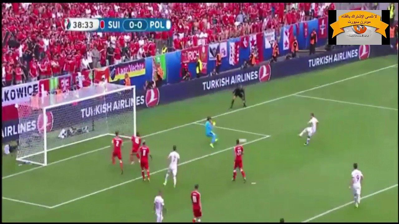 أهداف مباراة سويسرا وبولندا 1-1 يورو 2016 دور ال16 عصام الشوالى