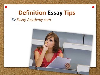 Definition Essay Tips