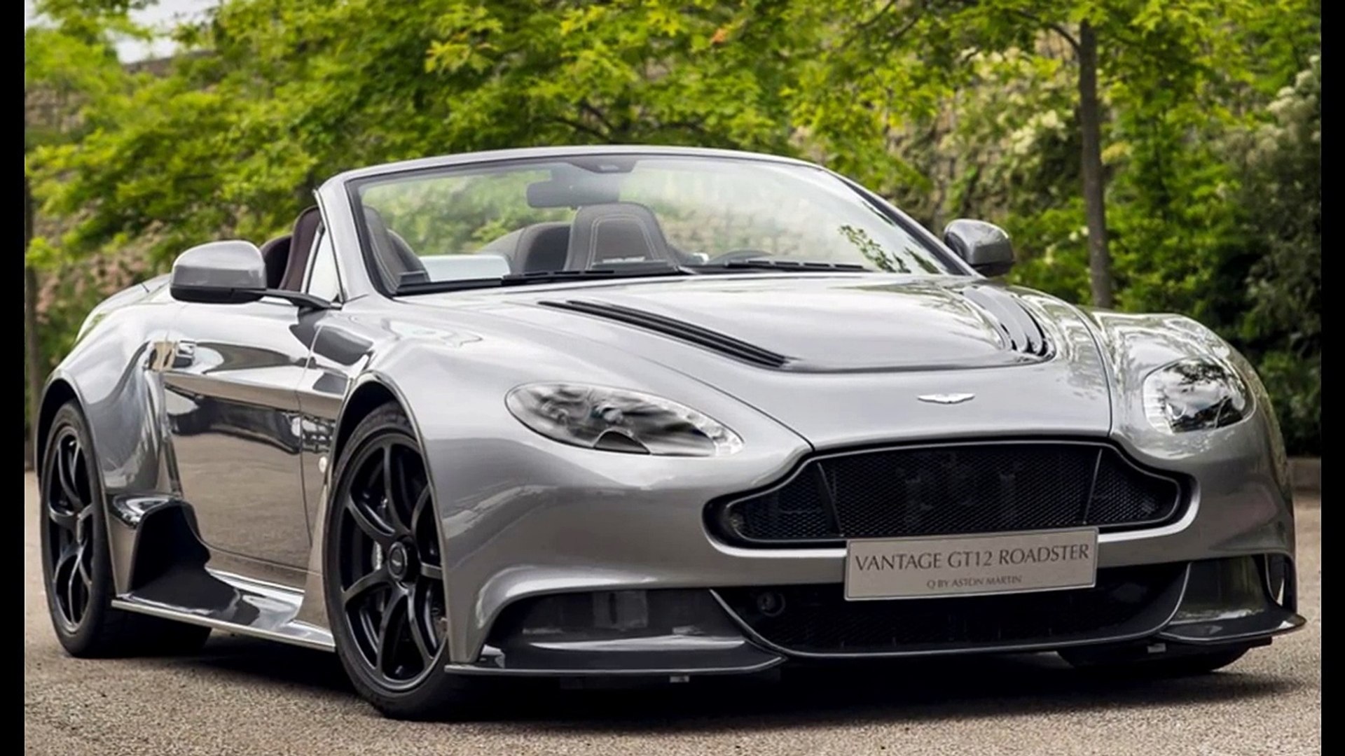 Aston Martin Vantage Gt12 Roadster Unveiled Video Dailymotion