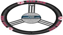 MLB Boston Red Sox Leather Steering Wheel Cover