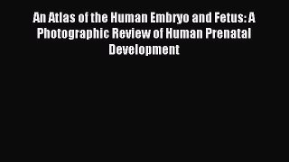 Read An Atlas of the Human Embryo and Fetus: A Photographic Review of Human Prenatal Development