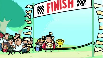 Mr Bean - Wins a race