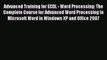 [PDF] Advanced Training for ECDL - Word Processing: The Complete Course for Advanced Word Processing