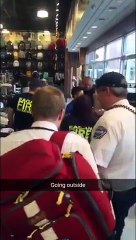 Un ado a coincé ses doigts dans le banc d'un magasin