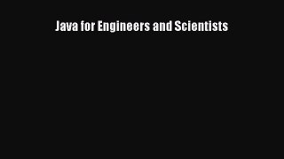 Read Java for Engineers and Scientists PDF Free