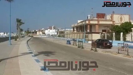 عودة حركة السيارات في الاتجاهين لشارع الكورنيش بمطروح