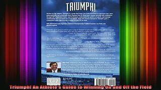 READ book  Triumph An Athletes Guide to Winning On and Off the Field Full Free
