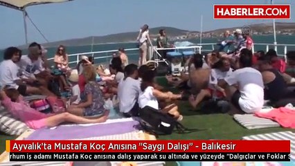 Ayvalık'ta Mustafa Koç Anısına "Saygı Dalışı" - Balıkesir