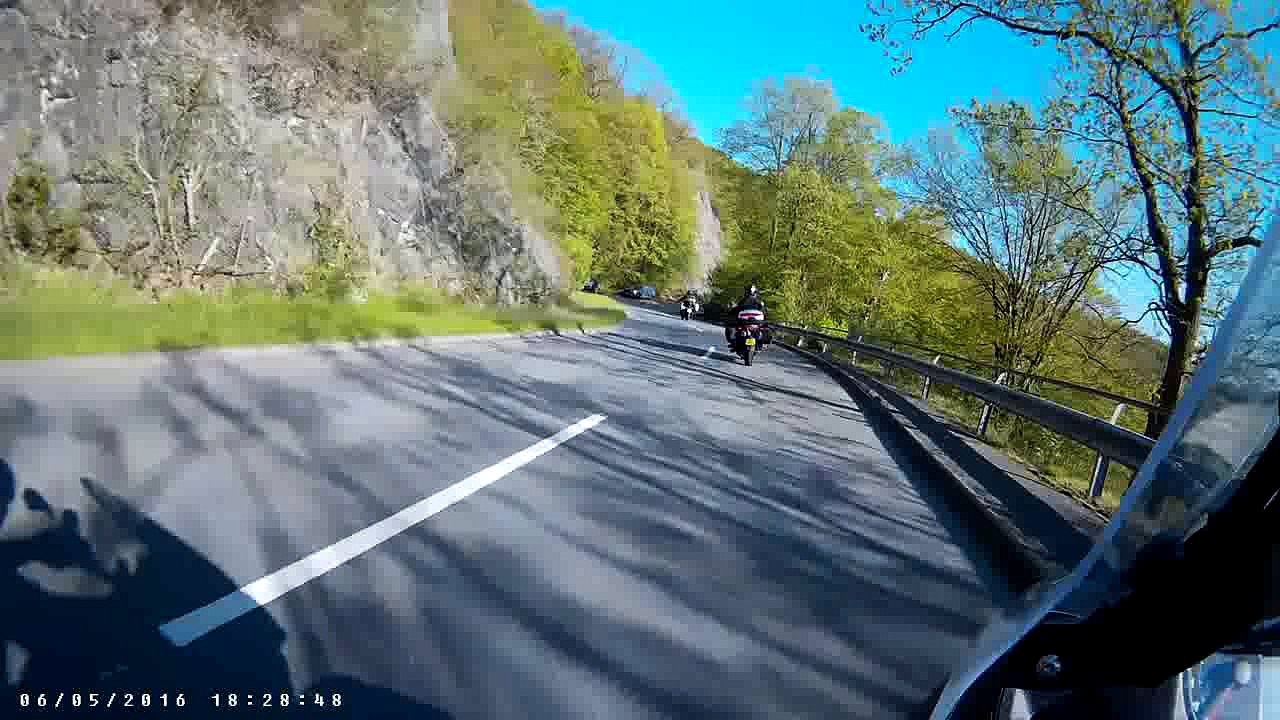 Route de l'Edertal à moto