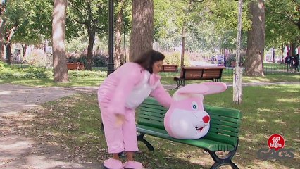 Sexy Mascot Pees Like a Man Prank - Just For Laughs Gags