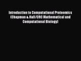 Read Introduction to Computational Proteomics (Chapman & Hall/CRC Mathematical and Computational