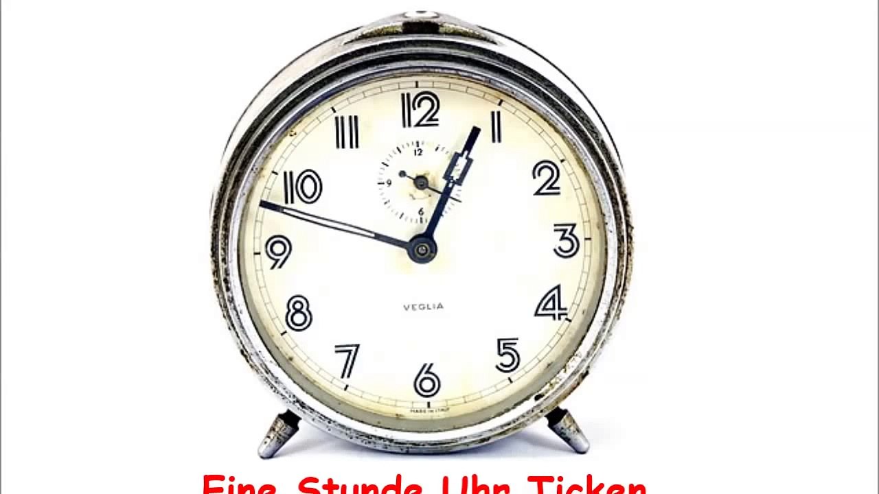 Eine Stunde Uhr Ticken