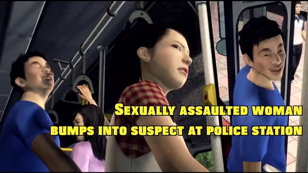 Sexually assaulted woman bumps into suspect at police station