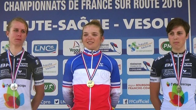 Championnat de France Espoirs Dames 2016 : La Marseillaise pour Léna Gérault