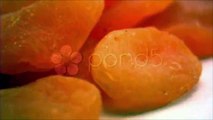 Dried Apricots. Stock Footage