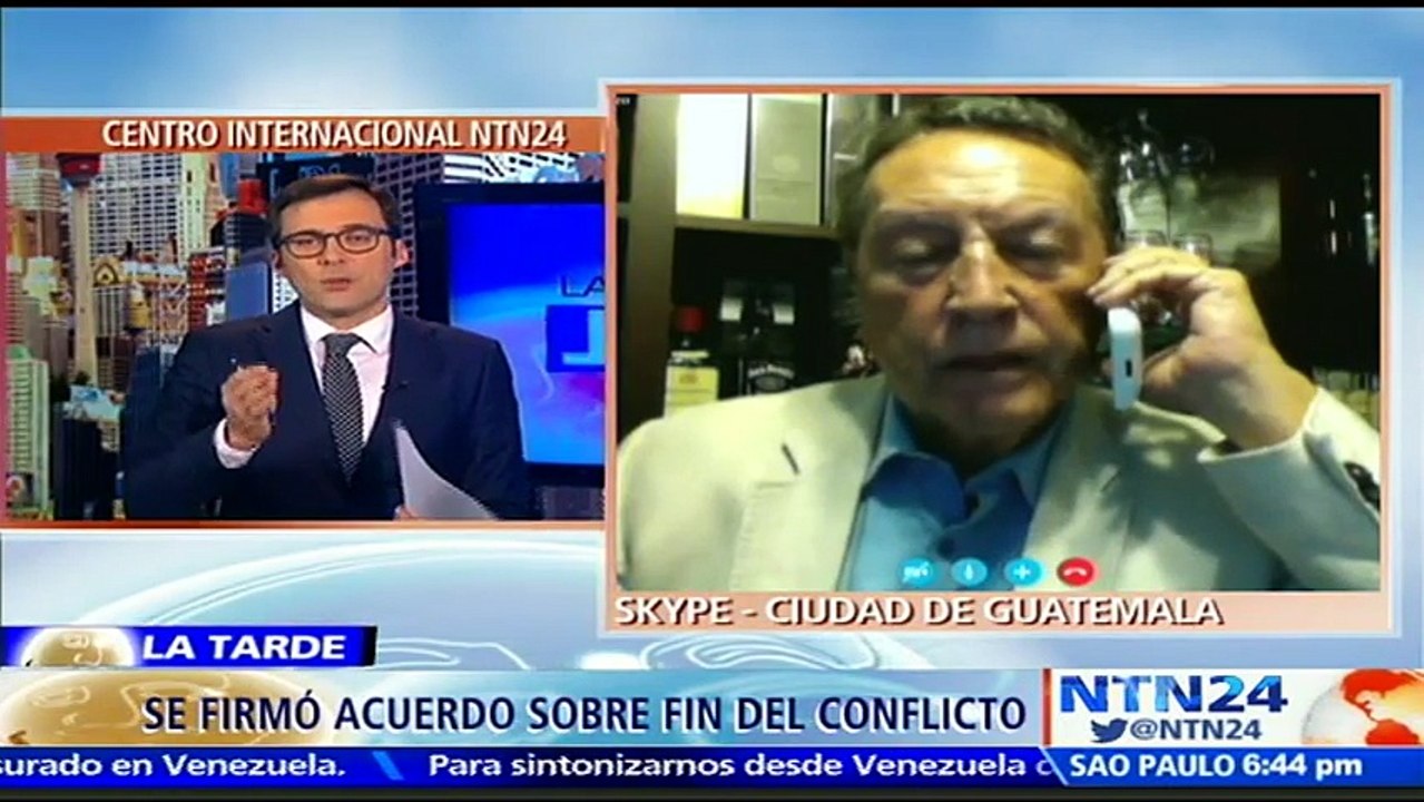 "El mantenimiento de un conflicto armado solo significa víctimas": expresidente de Guatemala sobre Fin del Conflicto en Colombia