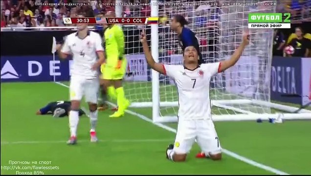Carlos Bacca Goal - USA 0 - 1 Colombia - Copa America Centenario (25.06.2016) HD