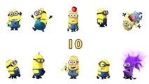 Learn To Count From 1 Up To 10 With The Minions! (Numbers Song For Children 1-10)