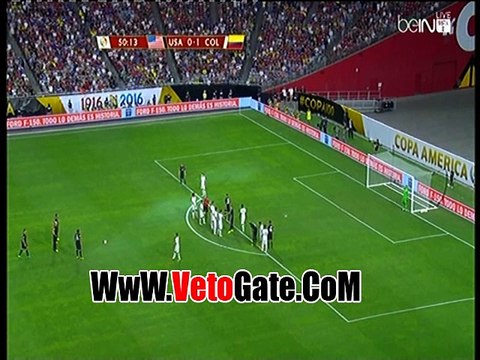 حارس كولومبيا ينقذ مرمى من هدف التعادل امام امريكا
