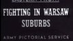 Warsaw Poland Russian Army Assault on Suburb of Praga T34 Medium Tanks WW2 Footage