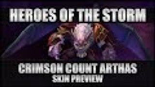 Heroes Of The Storm - Skin Preview - Crimson Count Arthas